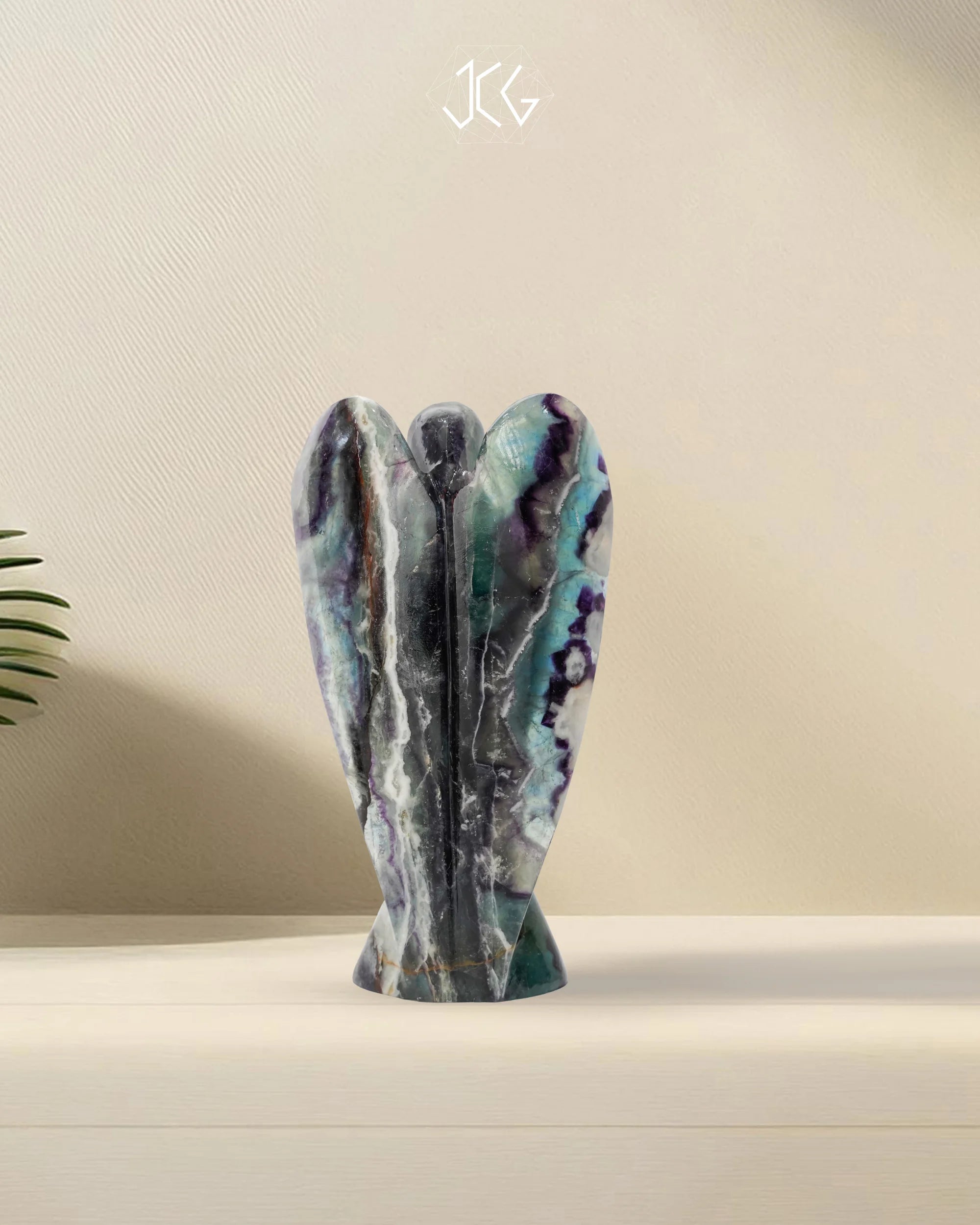 Flourite Angel - Jaipur Crystal Gems
