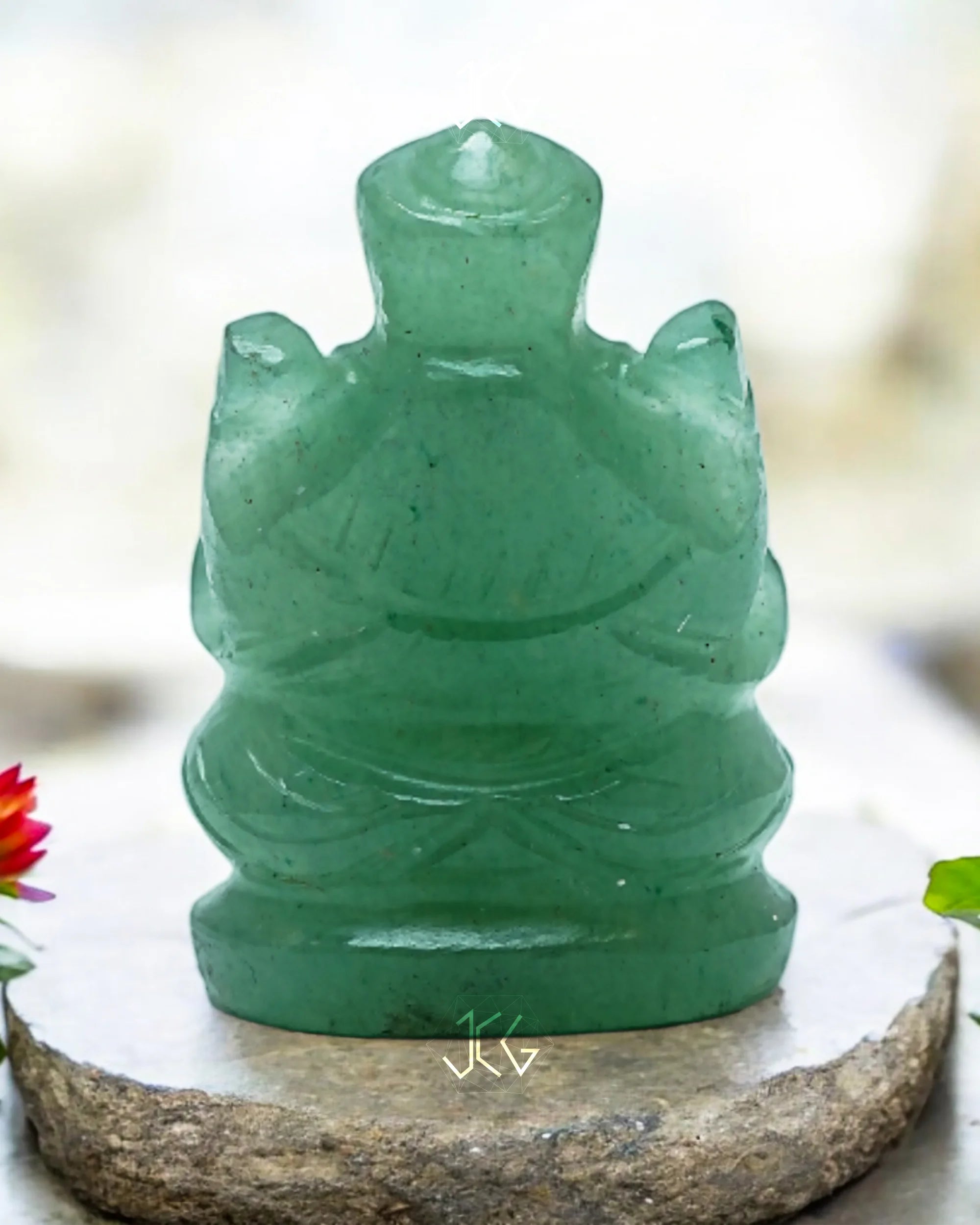 Green Aventurine Ganesha Jaipur Crystal Gems