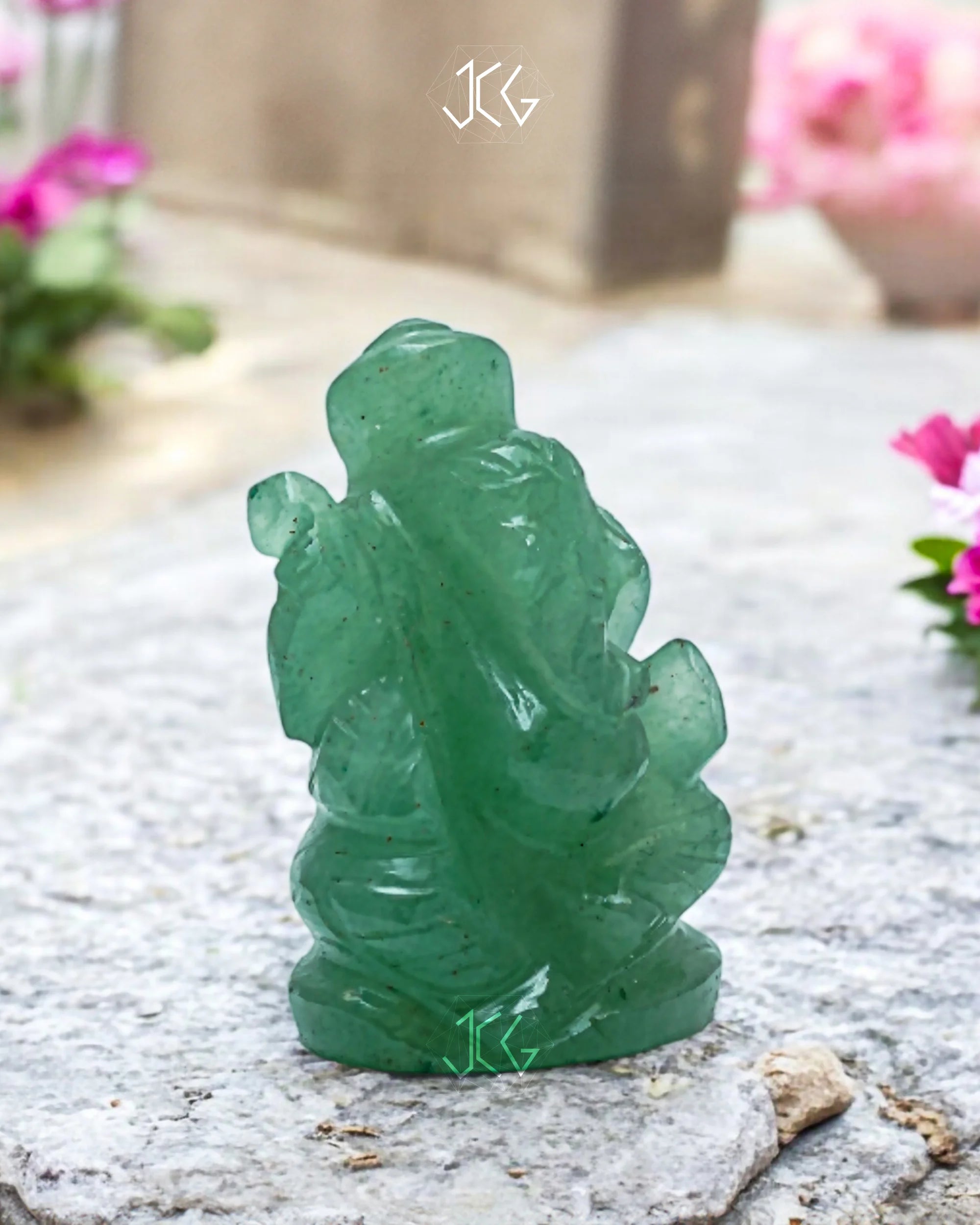 Green Aventurine Ganesha Jaipur Crystal Gems