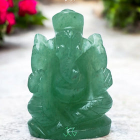 Green Aventurine Ganesha Jaipur Crystal Gems