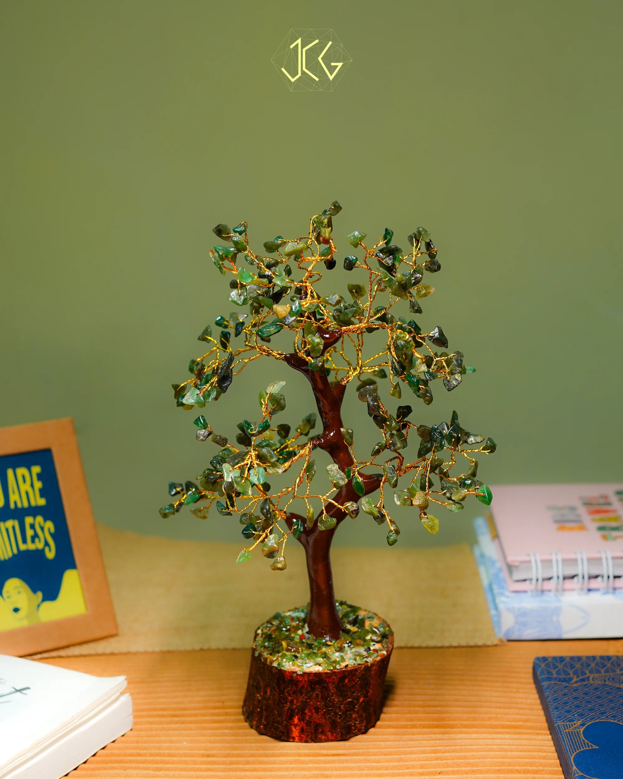 Green Jade Tree - Jaipur Crystal Gems