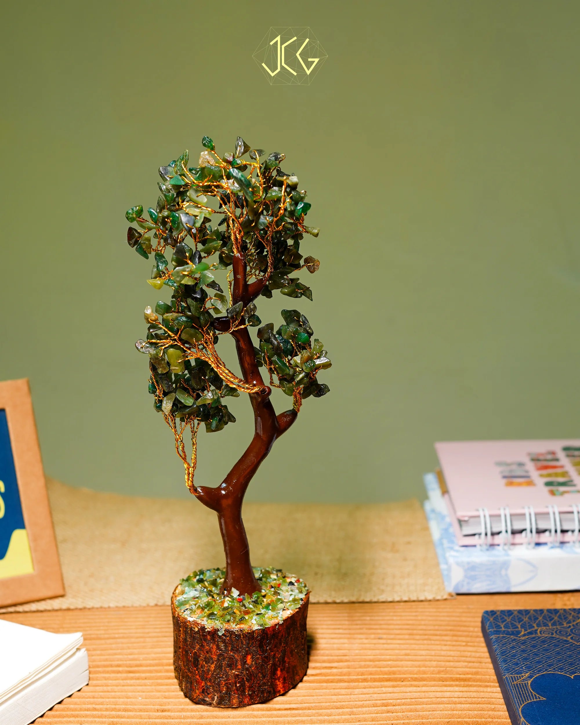 Green Jade Tree - Jaipur Crystal Gems
