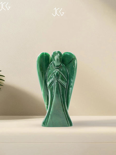 Green Jade Angel Jaipur Crystal Gems