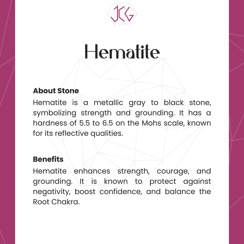 Hematite Bracelet - Jaipur Crystal Gems