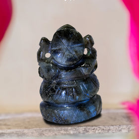 Labradorite Ganesha - Jaipur Crystal Gems