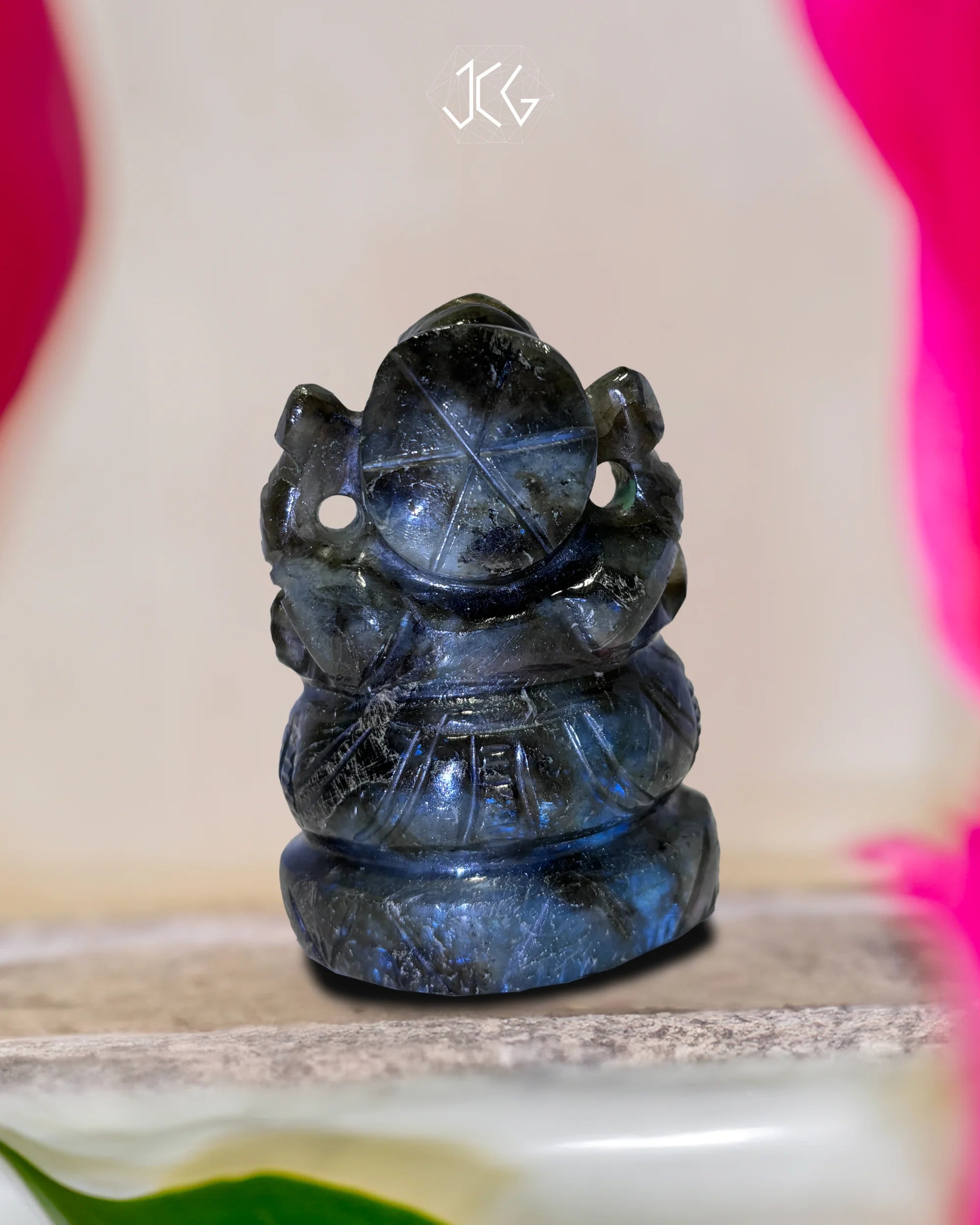Labradorite Ganesha - Jaipur Crystal Gems
