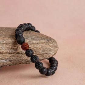 Lava Stone Bracelet Jaipur Crystal Gems
