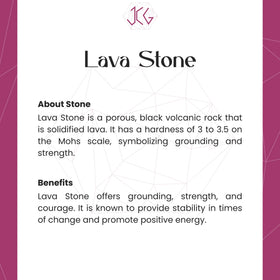 Lava Stone Bracelet Jaipur Crystal Gems