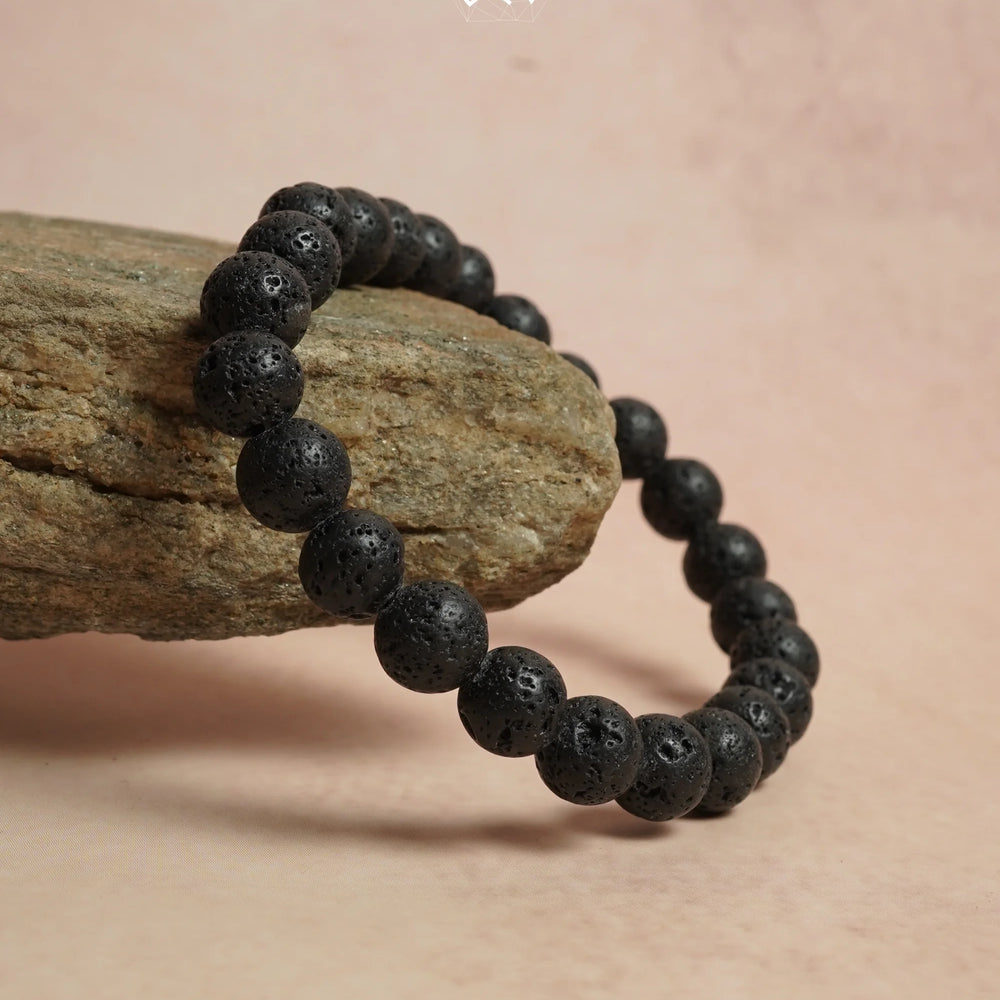 Lava Stone Bracelet - Jaipur Crystal Gems