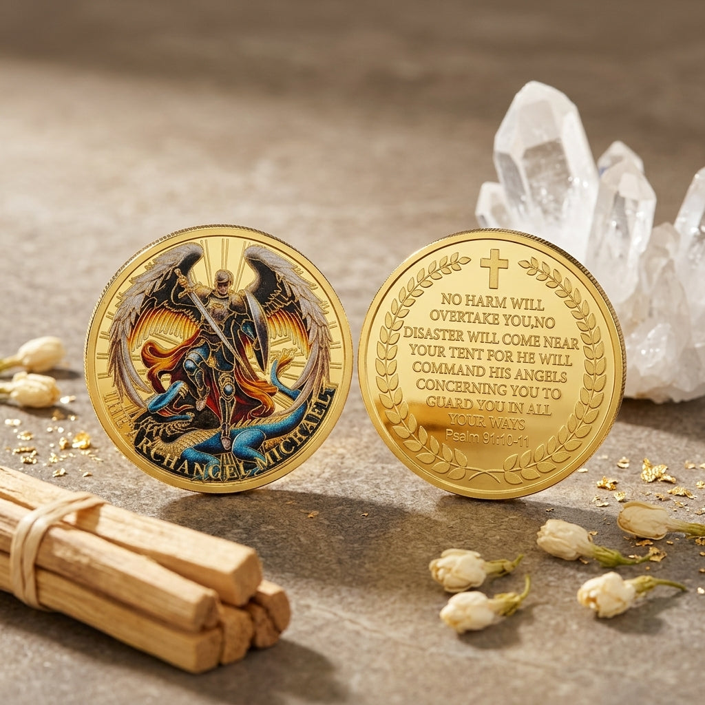 Archangel Michael Protection Coin