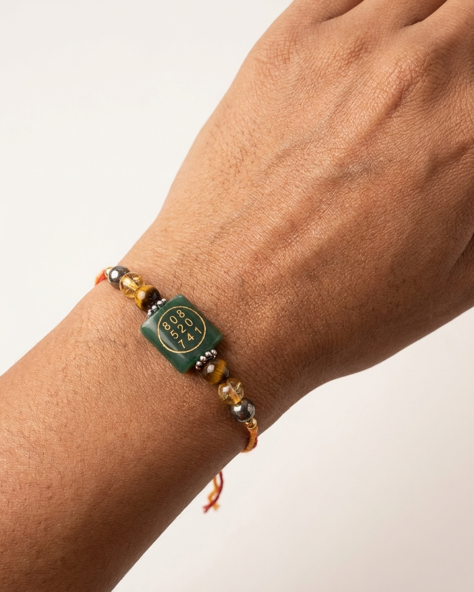 ZIBU COIN SYMBOLS CRYSTAL RAKHI