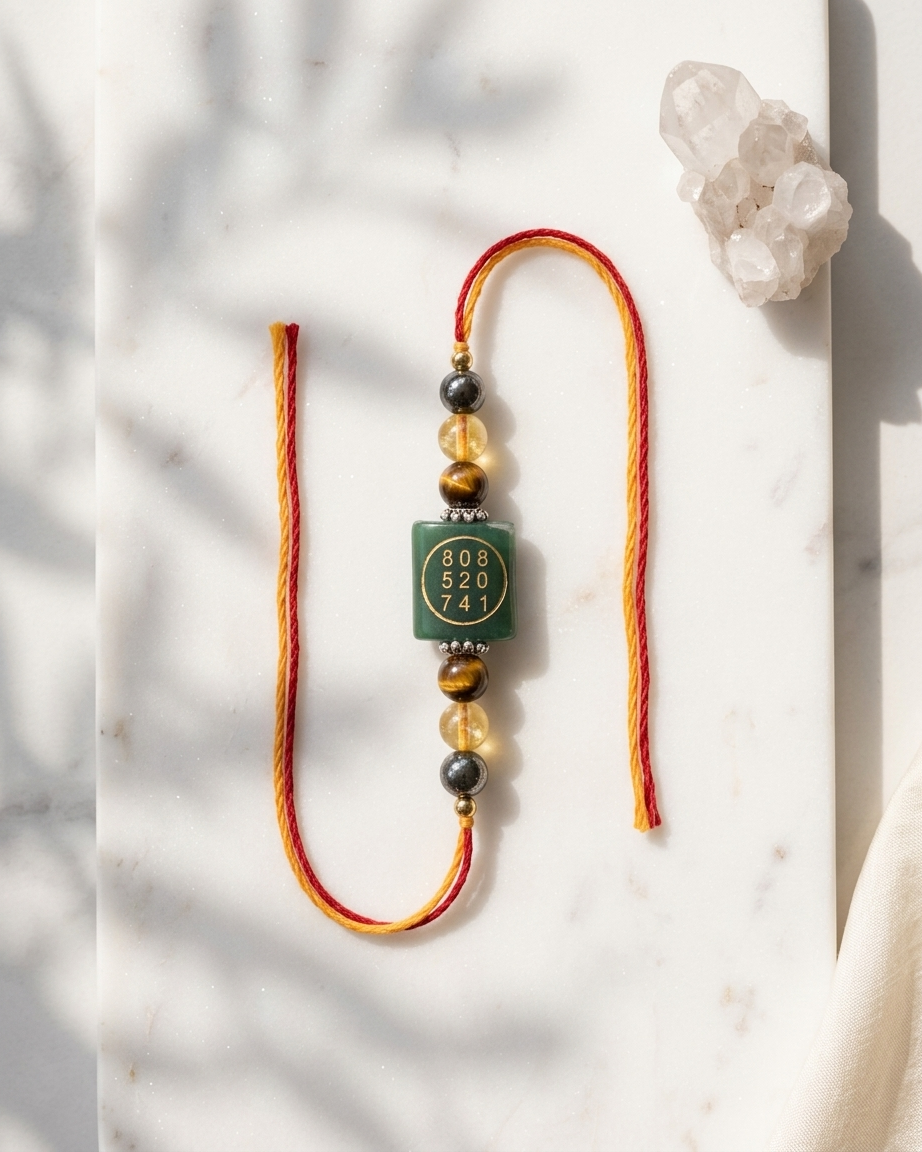 ZIBU COIN SYMBOLS CRYSTAL RAKHI