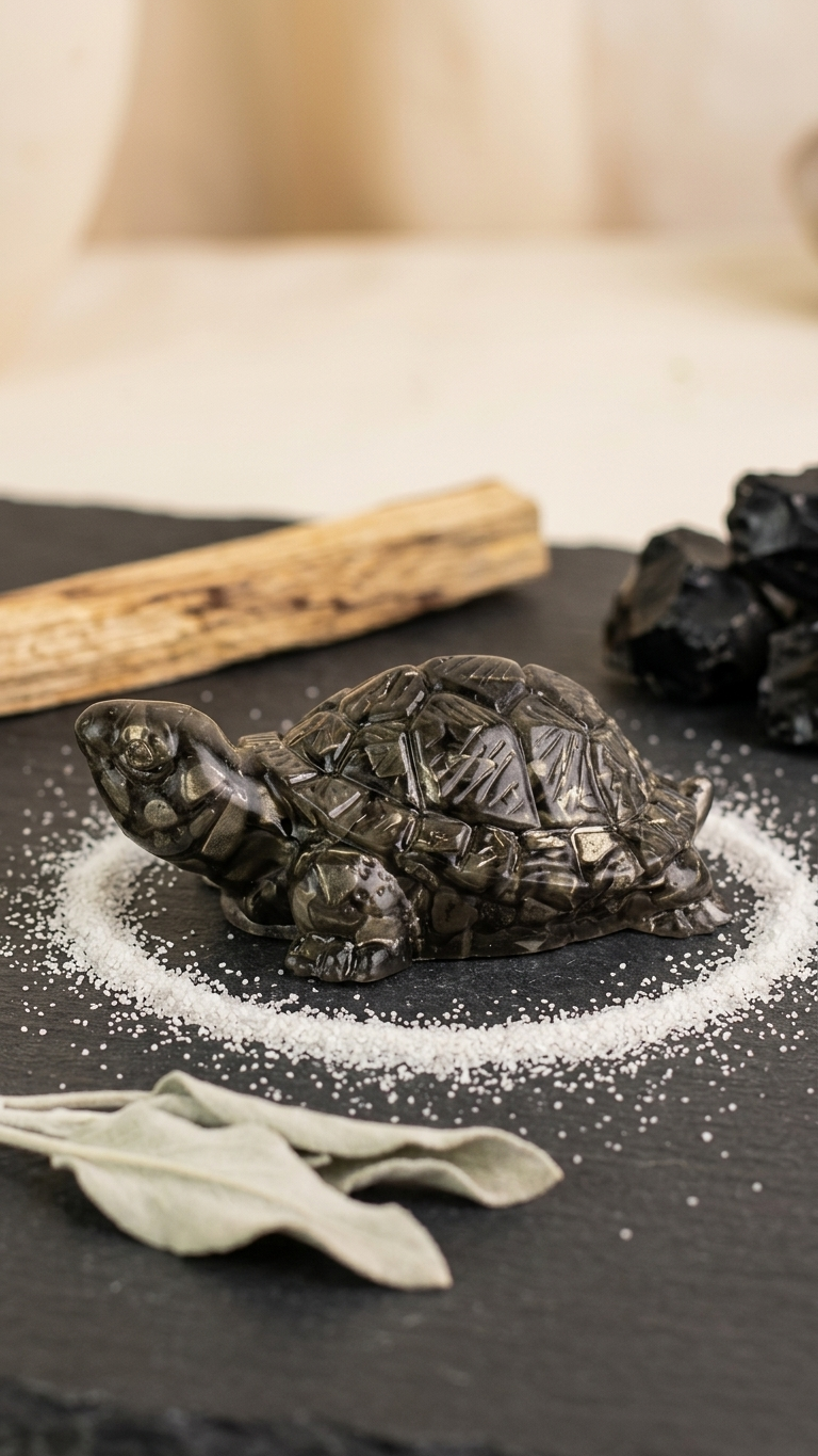 Vastu Pyrite Turtle for Wealth & Prosperity