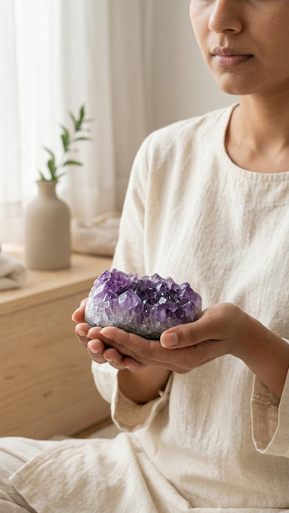 Natural Amethyst Crystal Cluster (With Certificate) | 440g
