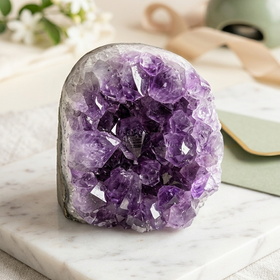 Natural Amethyst Crystal Cluster (With Certificate) | 440g