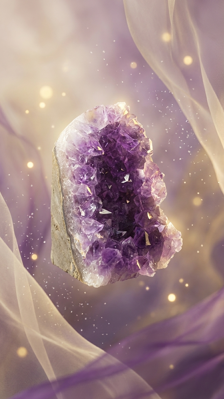 Natural Amethyst Crystal Cluster (With Certificate) | 573g