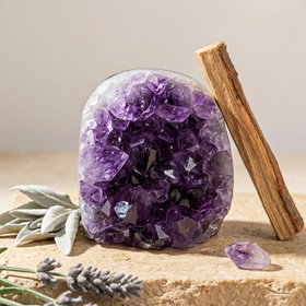 Natural Amethyst Crystal Cluster (With Certificate) | 440g