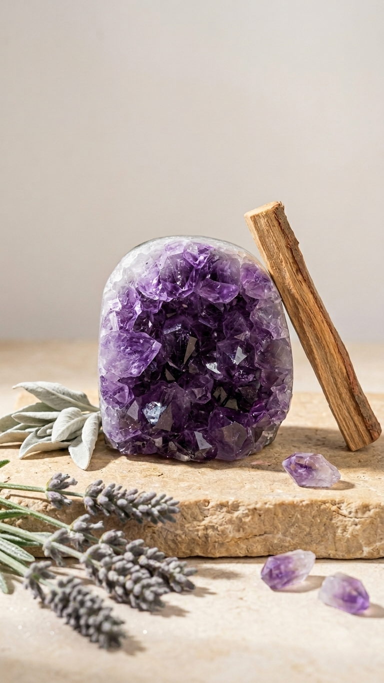 Natural Amethyst Crystal Cluster (With Certificate) | 440g