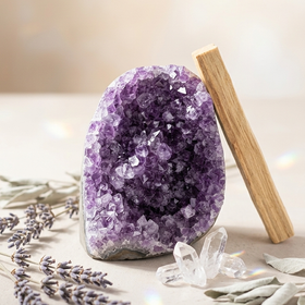 Natural Amethyst Crystal Cluster (With Certificate) | 406g