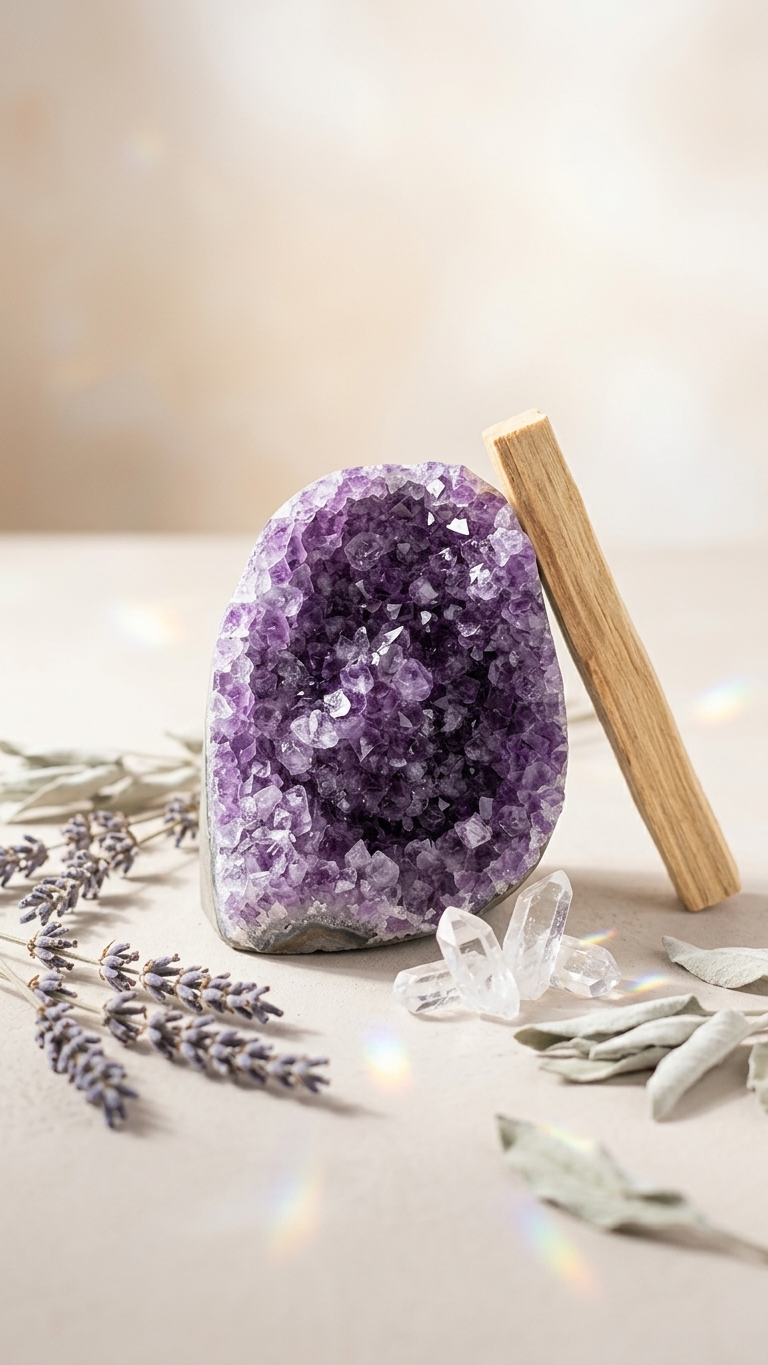 Natural Amethyst Crystal Cluster (With Certificate) | 406g