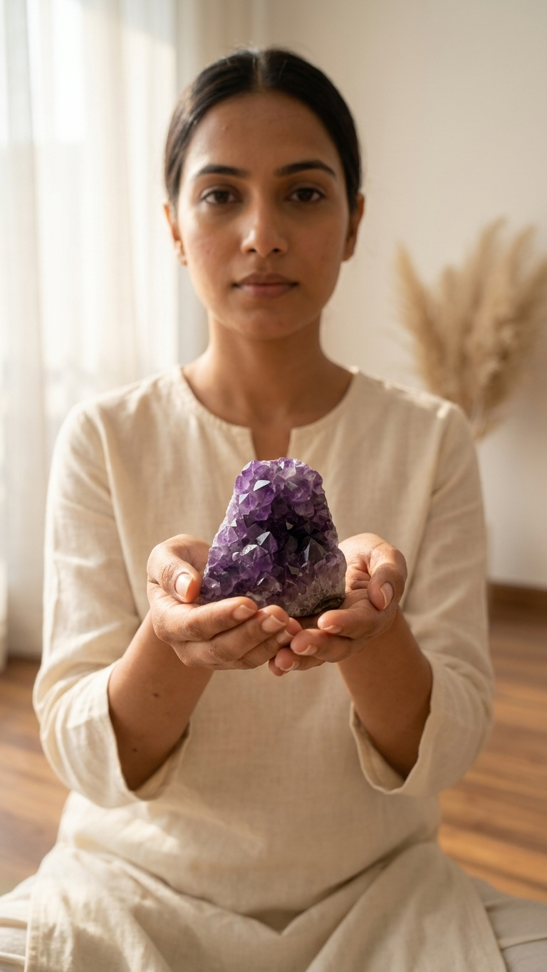 Natural Amethyst Crystal Cluster (With Certificate) | 343g