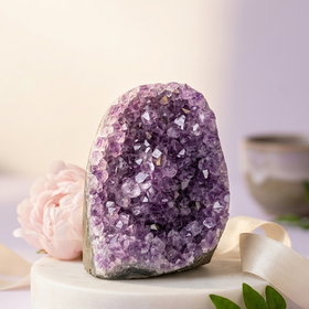 Natural Amethyst Crystal Cluster (With Certificate) | 406g