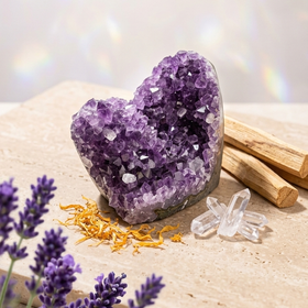 Natural Amethyst Crystal Cluster (With Certificate) | 469g