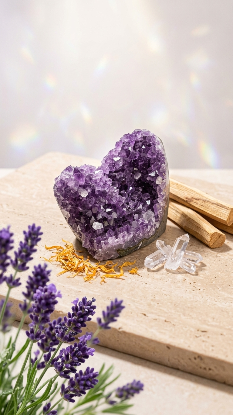 Natural Amethyst Crystal Cluster (With Certificate) | 469g