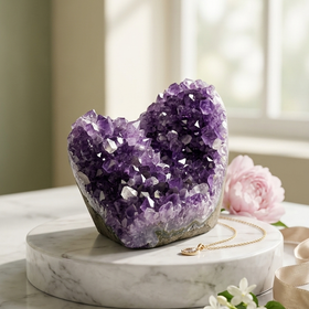 Natural Amethyst Crystal Cluster (With Certificate) | 469g