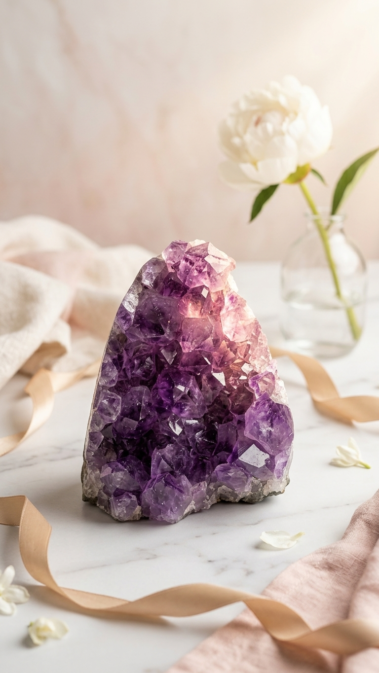 Natural Amethyst Crystal Cluster (With Certificate) | 434g