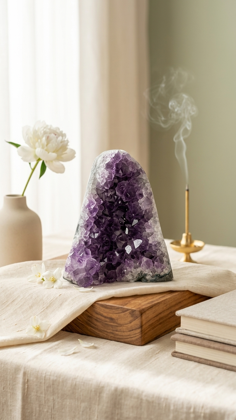 Natural Amethyst Crystal Cluster (With Certificate) | 414g