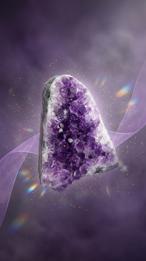 Natural Amethyst Crystal Cluster (With Certificate) | 414g