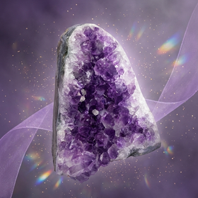 Natural Amethyst Crystal Cluster (With Certificate) | 414g