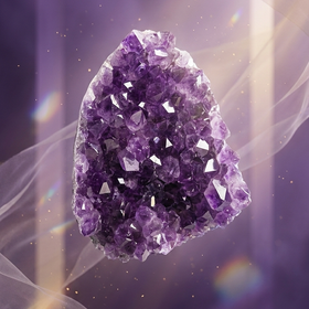 Natural Amethyst Crystal Cluster (With Certificate) | 273g