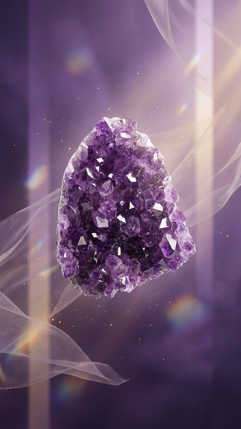 Natural Amethyst Crystal Cluster (With Certificate) | 273g