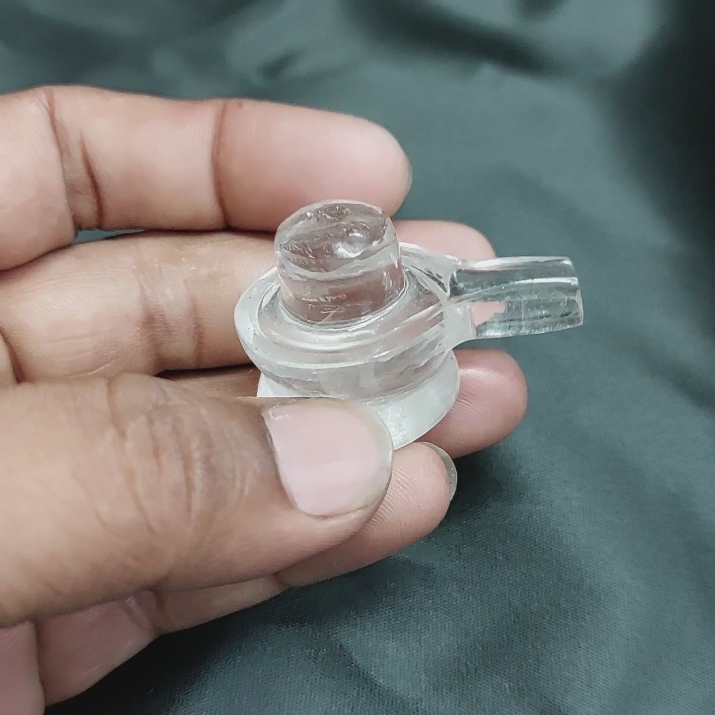 CLEAR QUARTZ SHIVLING