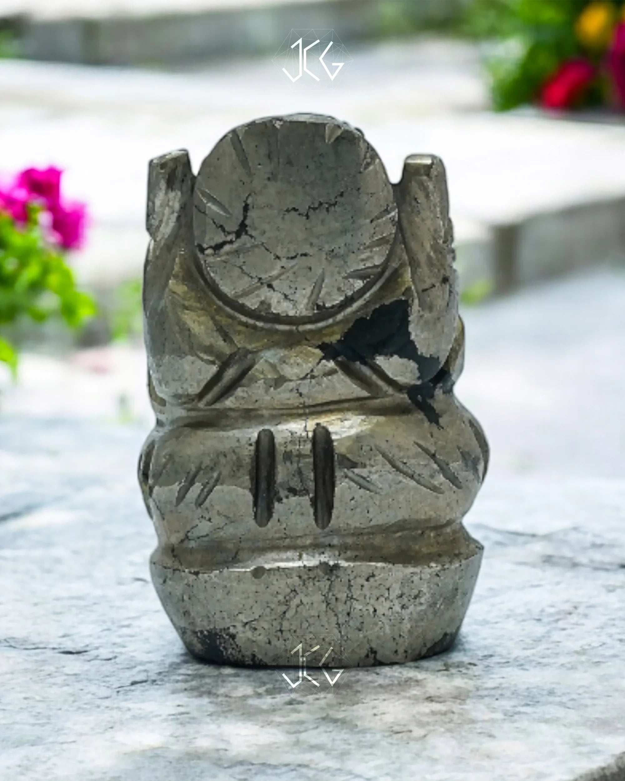 Pyrite Ganesha Jaipur Crystal Gems