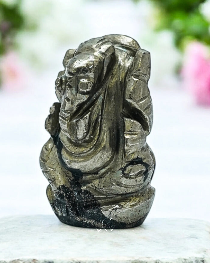Pyrite Ganesha Jaipur Crystal Gems