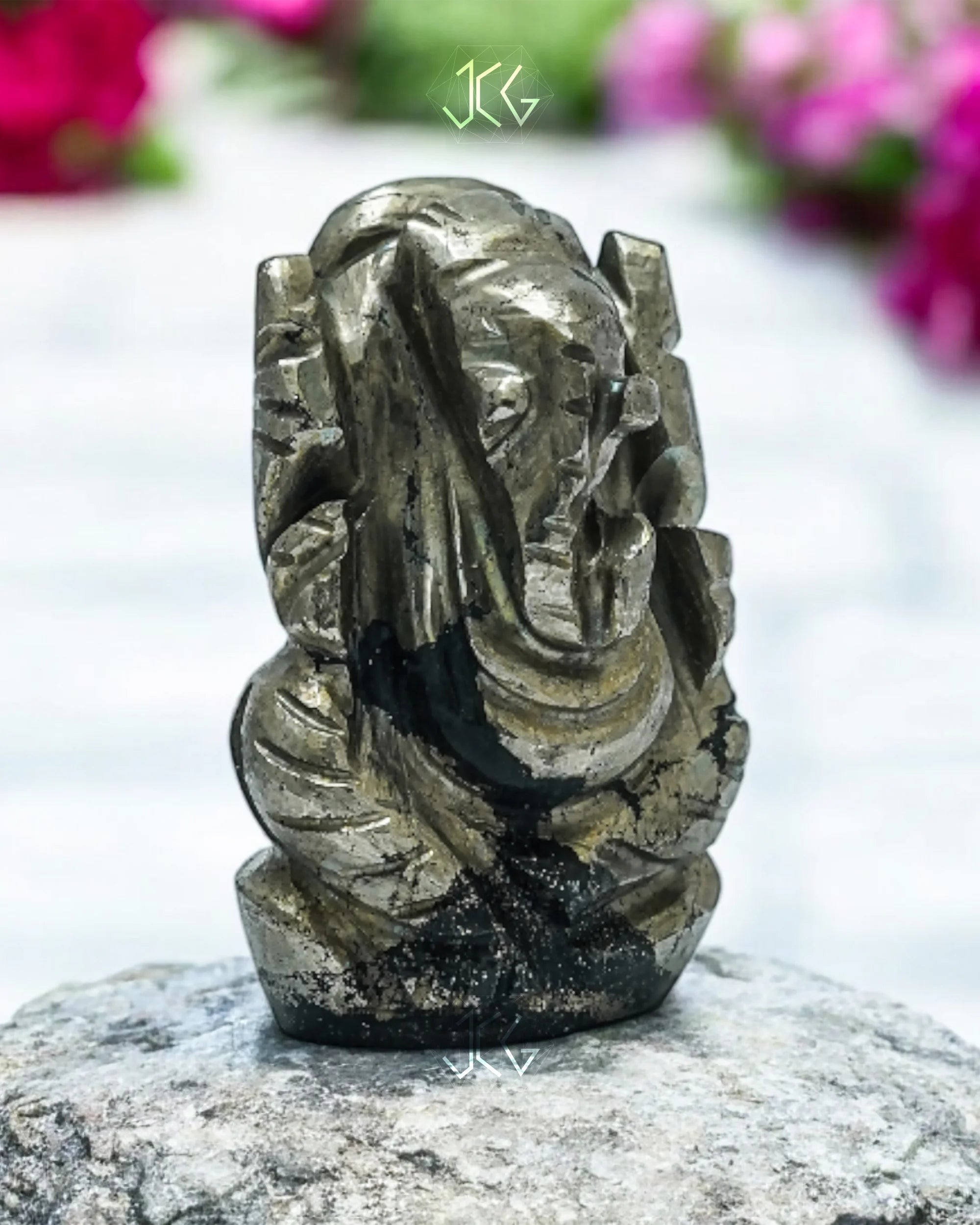 Pyrite Ganesha Jaipur Crystal Gems