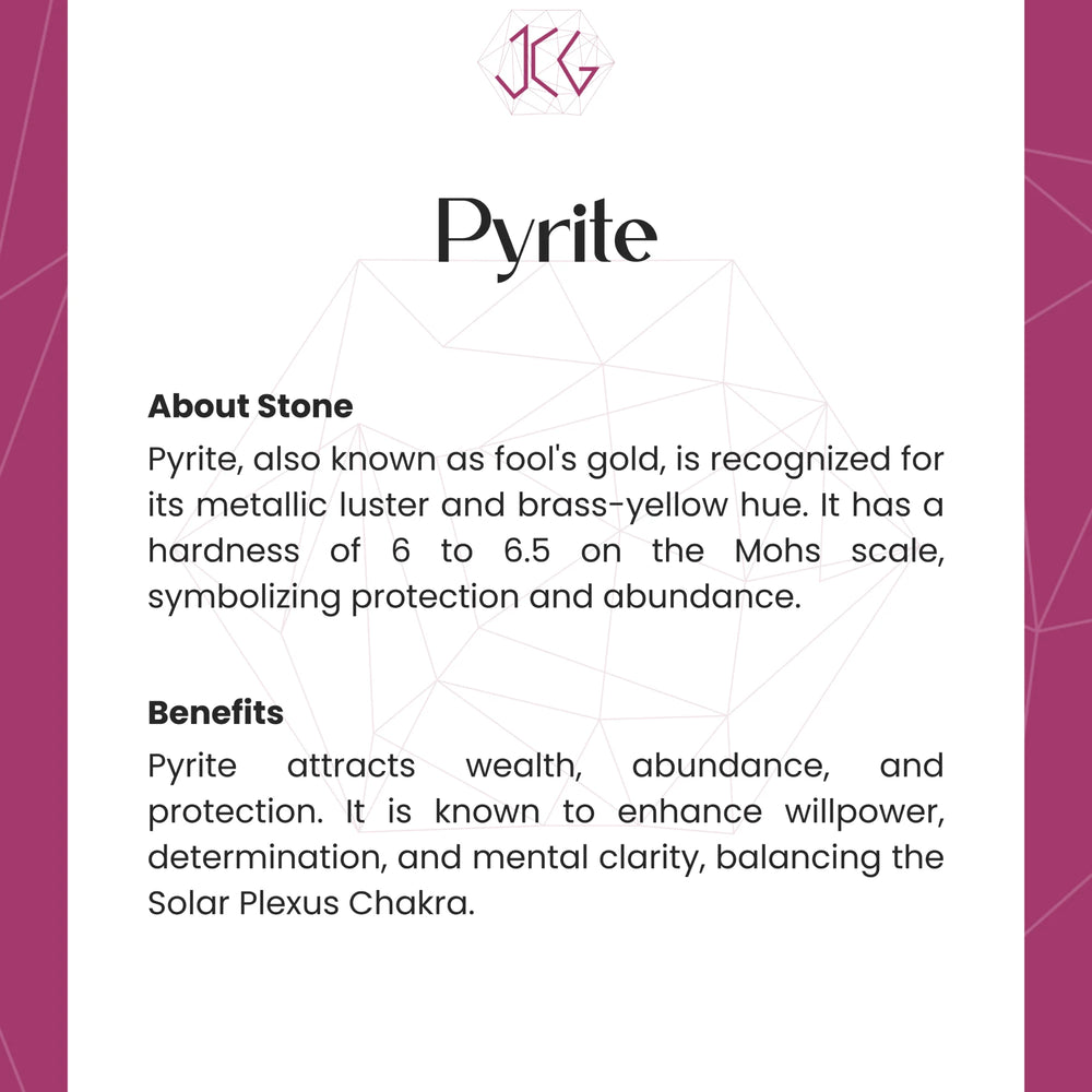 Natural Pyrite Ring - Jaipur Crystal Gems