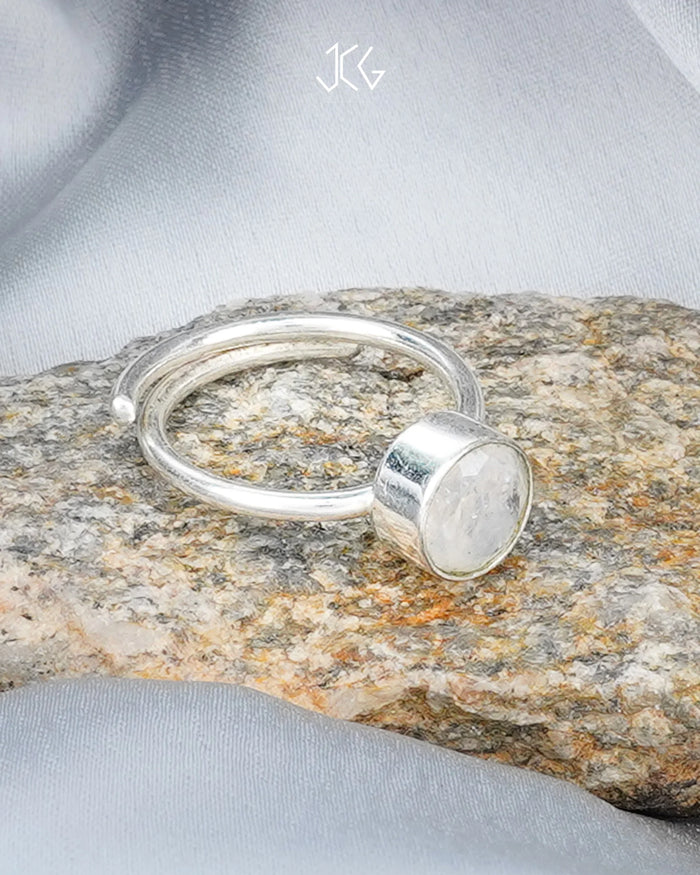 Rainbow Moonstone Ring Jaipur Crystal Gems