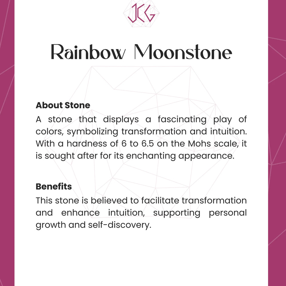 Rainbow Moonstone Ring Jaipur Crystal Gems