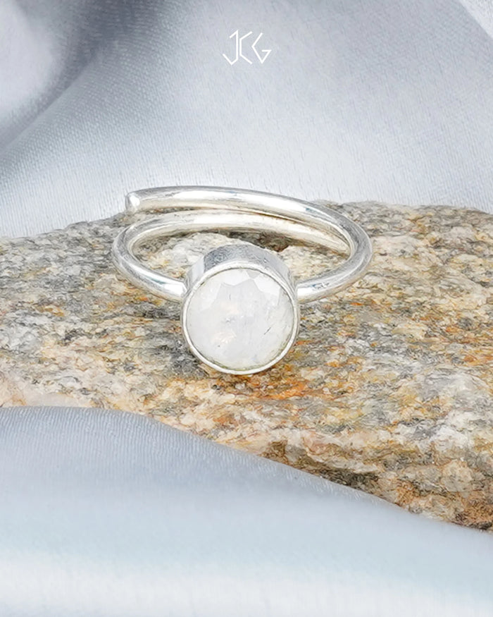 Rainbow Moonstone Ring Jaipur Crystal Gems