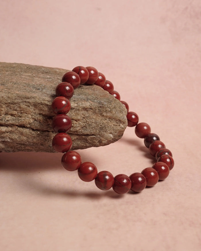 Red Jasper Bracelet - Jaipur Crystal Gems