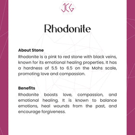 Rhodonite Bracelet - Jaipur Crystal Gems
