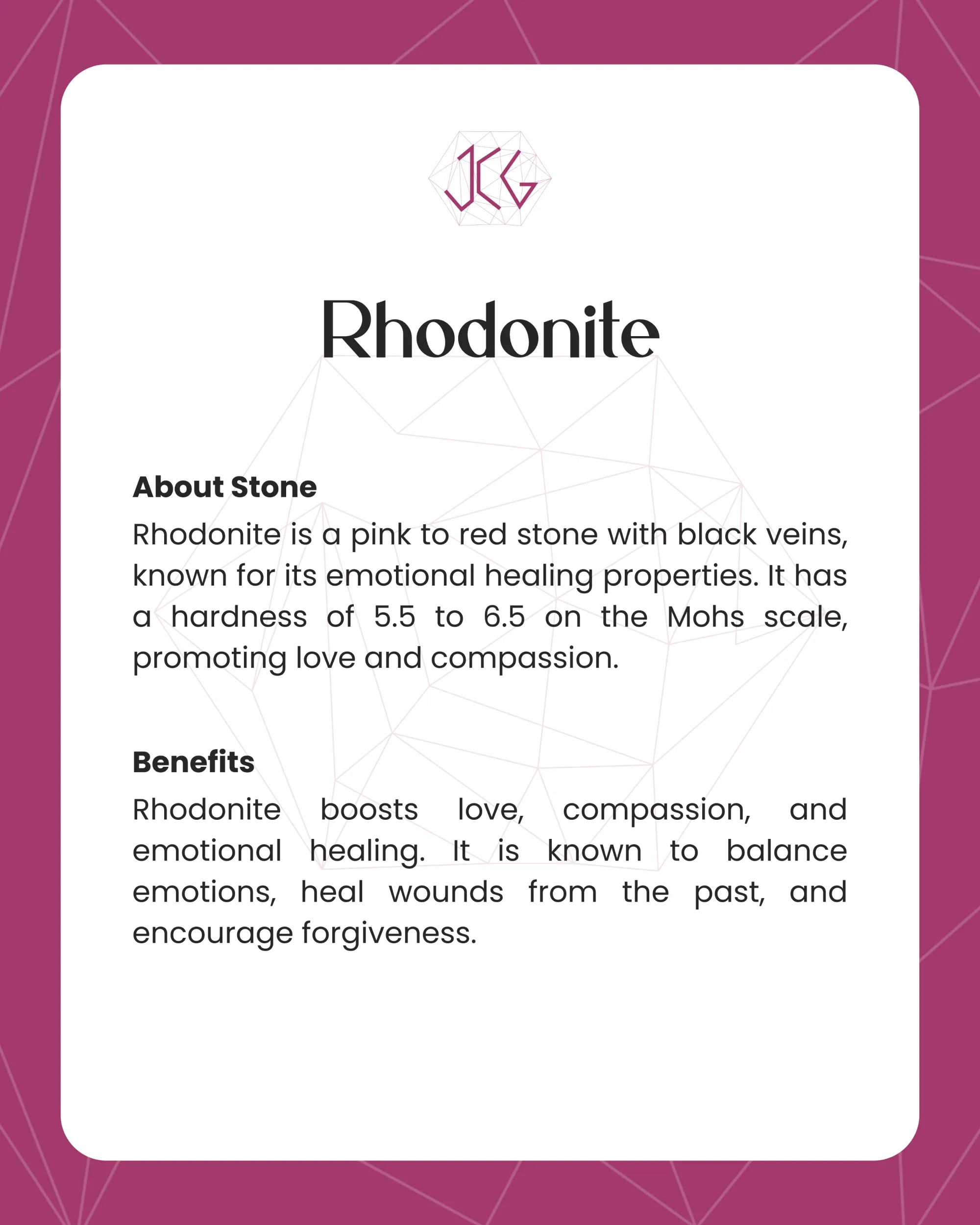 Rhodonite Bracelet - Jaipur Crystal Gems