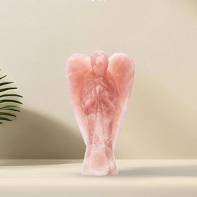 Rose Quartz Angel Jaipur Crystal Gems