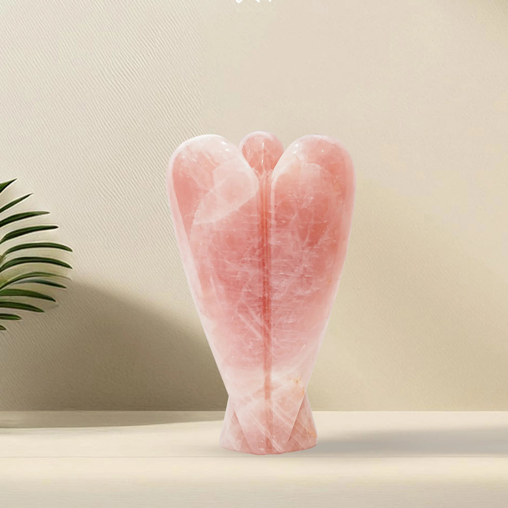 Rose Quartz Angel Jaipur Crystal Gems
