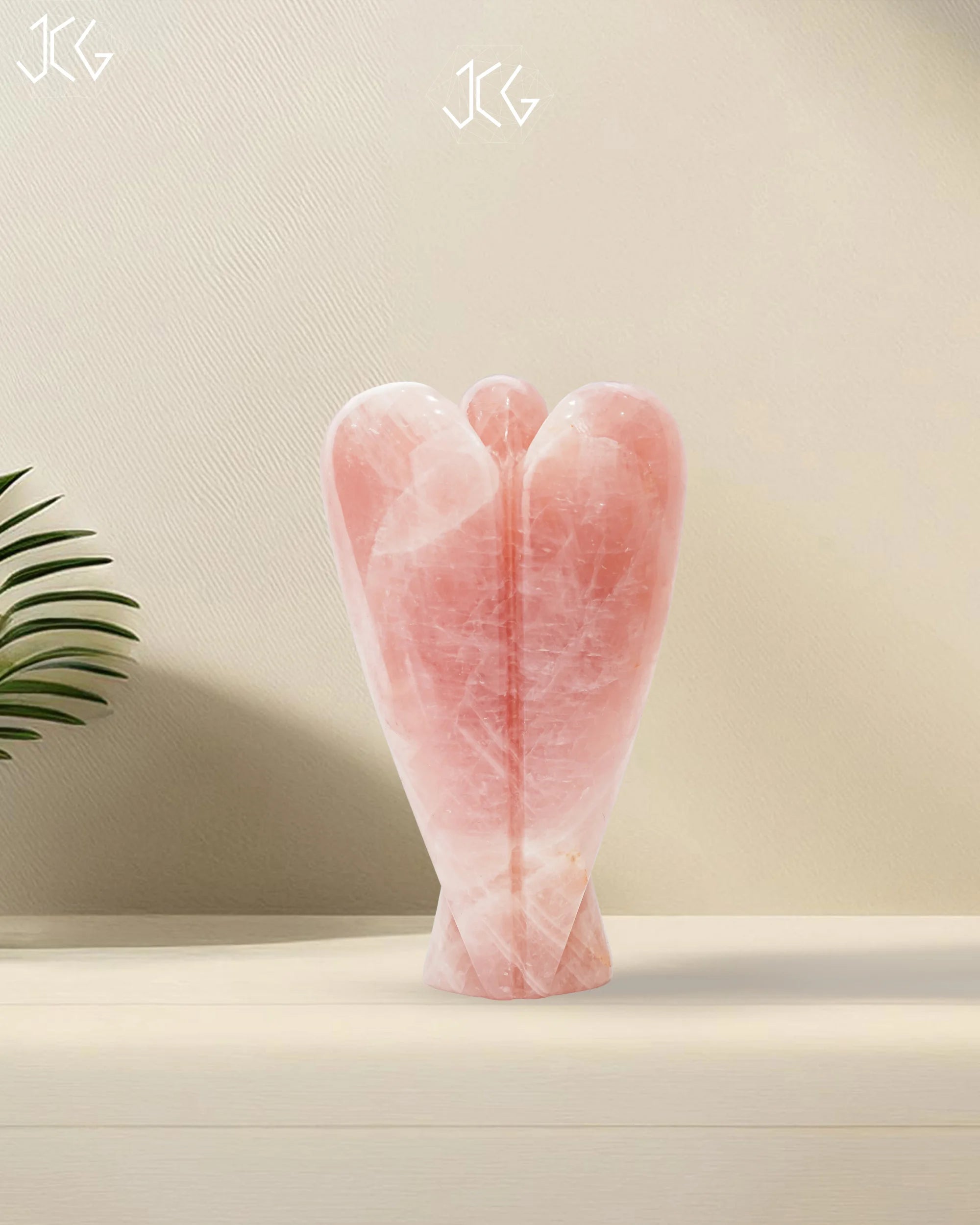 Rose Quartz Angel Jaipur Crystal Gems