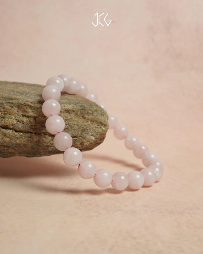 Rose Quartz Bracelet Jaipur Crystal Gems